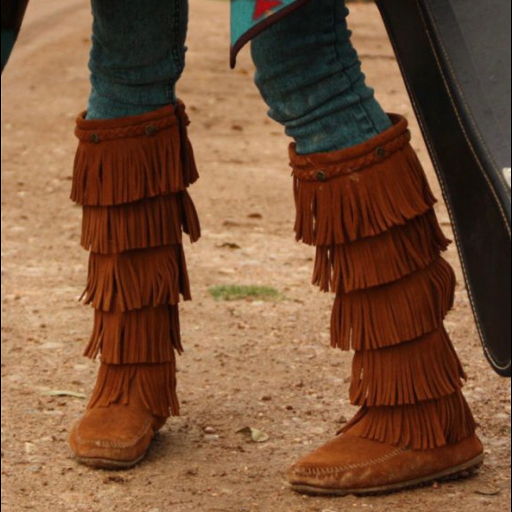 Minnetonka tall moccasins